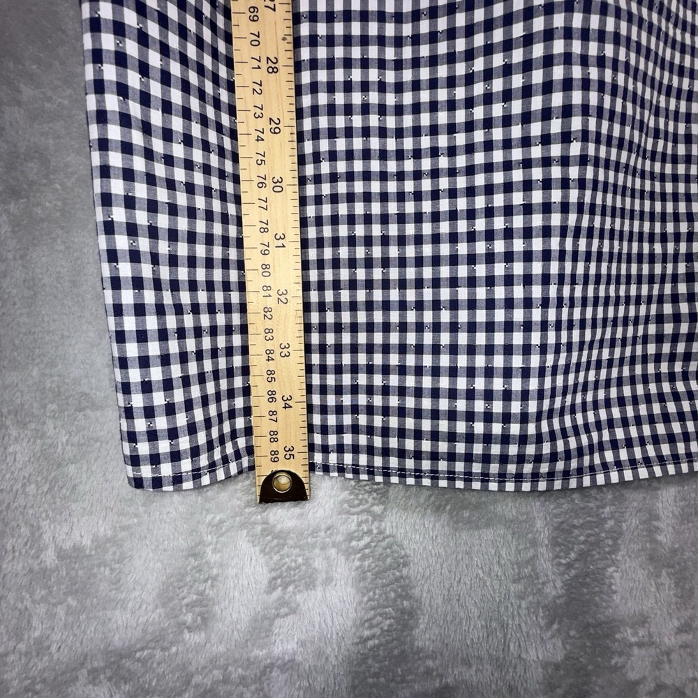 Tommy Hilfiger Checkered Dress‎ Navy & White Size Small Petite Beach Spring - Picture 5 of 11